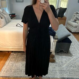 Michael Stars Dhalia Ultra Jersey Short Sleeve Black Dress